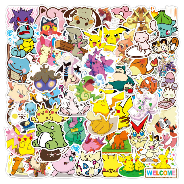 Pokemon Stickers All 32 types set Stickers Pokemon Pokemon Pokemon Pokemon